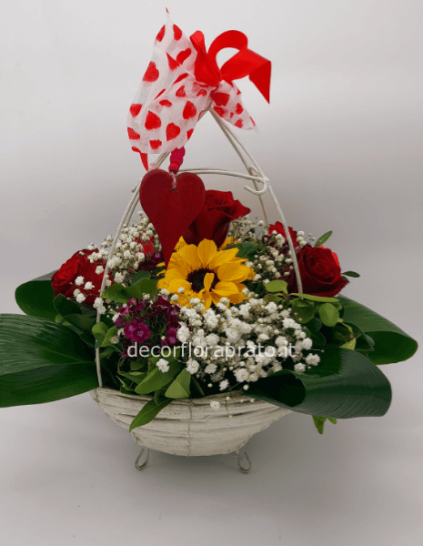 Cesto particolare per San Valentino