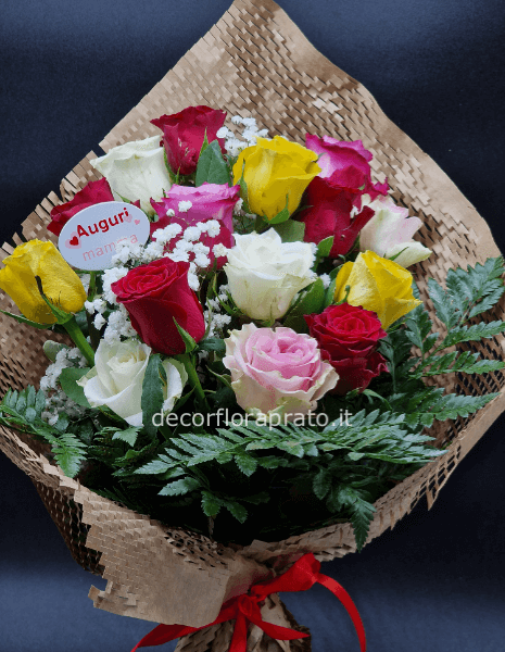 Fascio rosseline colorate