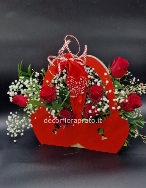 2 cuori con lucchetto